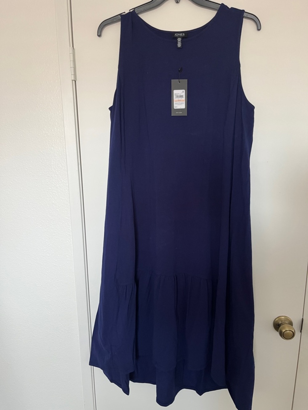 Jones New York Navy Blue Midi Dress